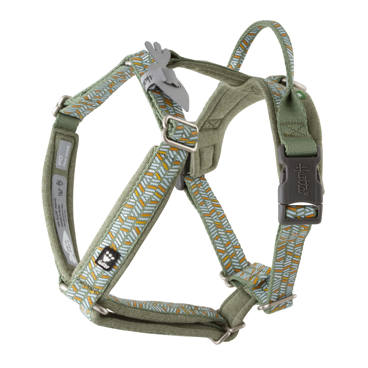 Hurtta Razzle-Dazzle Y-traksid 35-45 cm, roheline