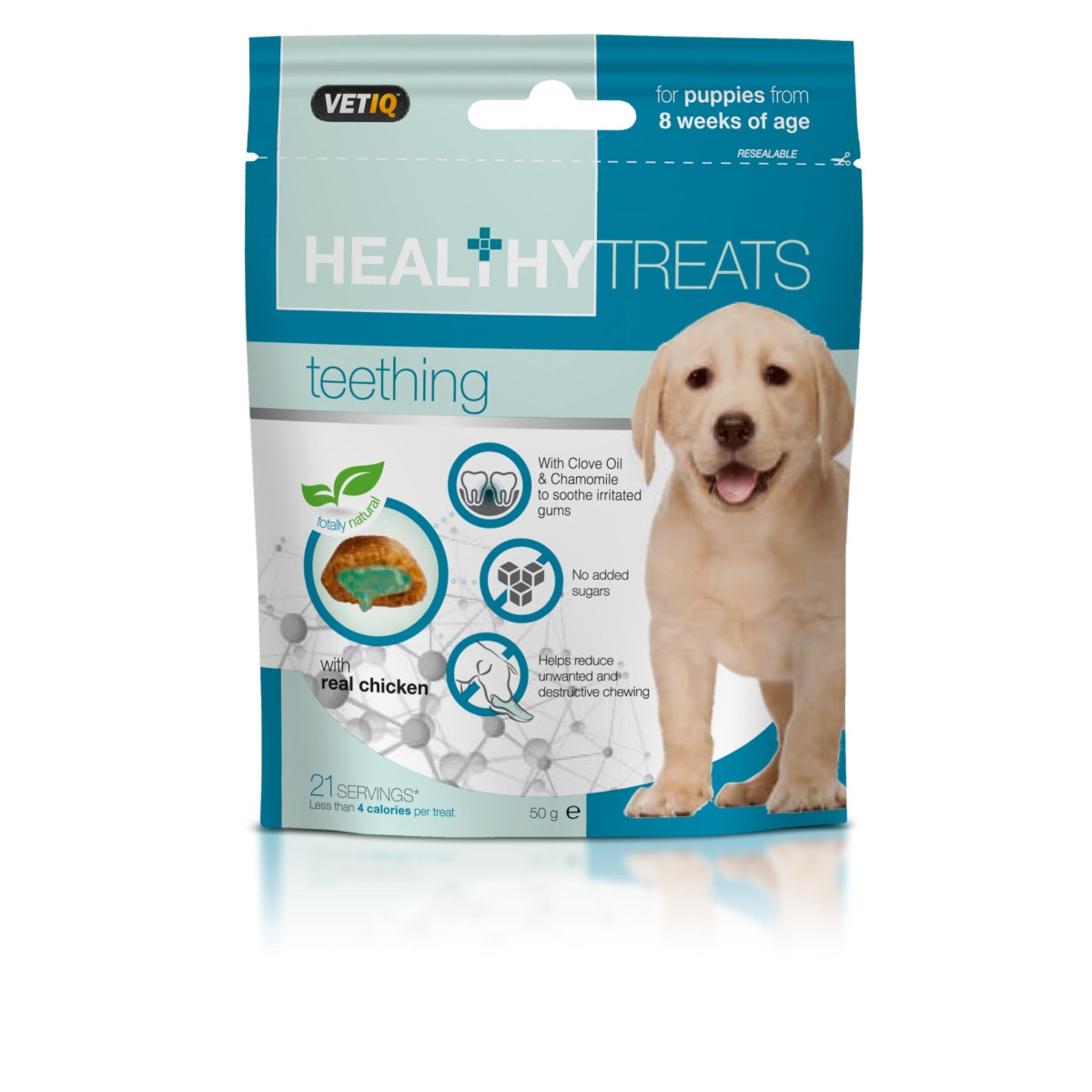 VETIQ Healthy Teeth Treats maiused kutsikatele 50 g - Tootepilt