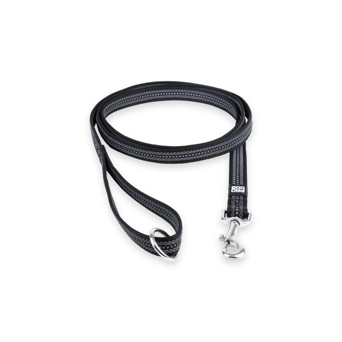 Pro Dog koera jalutusrihm helkuriga, 1,5 x 180 cm, must - Tootepilt