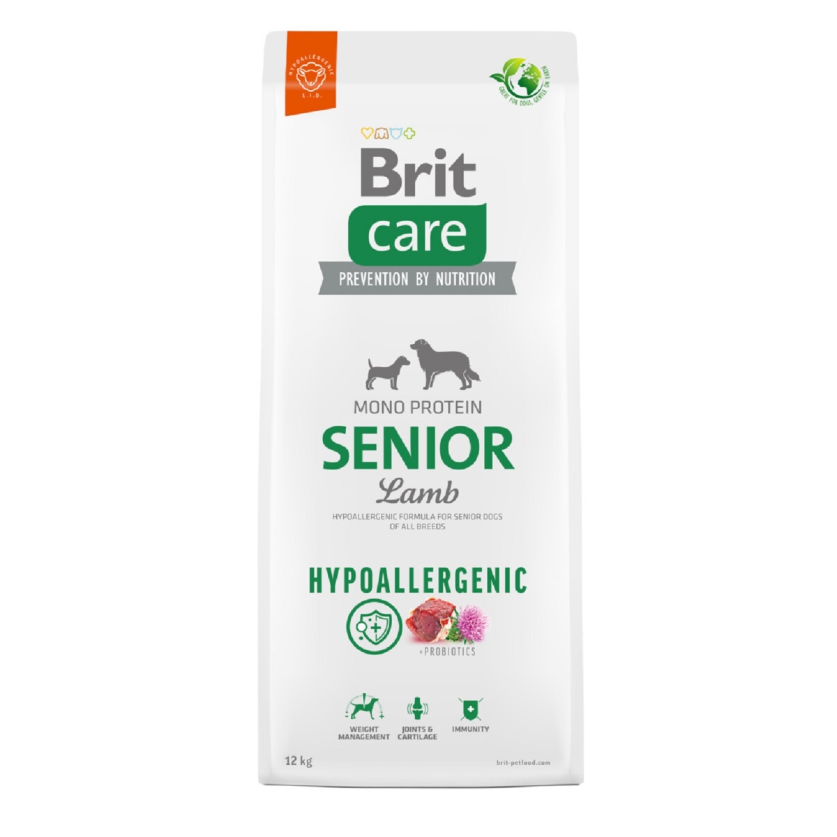 Brit Care Senior koera kuivtoit, lammas/riis, 12 kg - Tootepilt