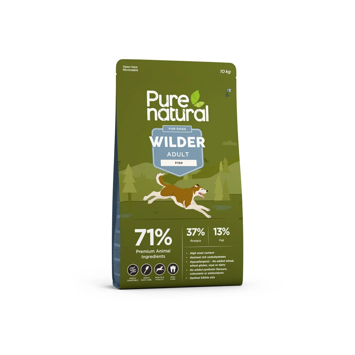 Purenatural Wilder koera kuivtoit, kala, 10 kg - Tootepilt