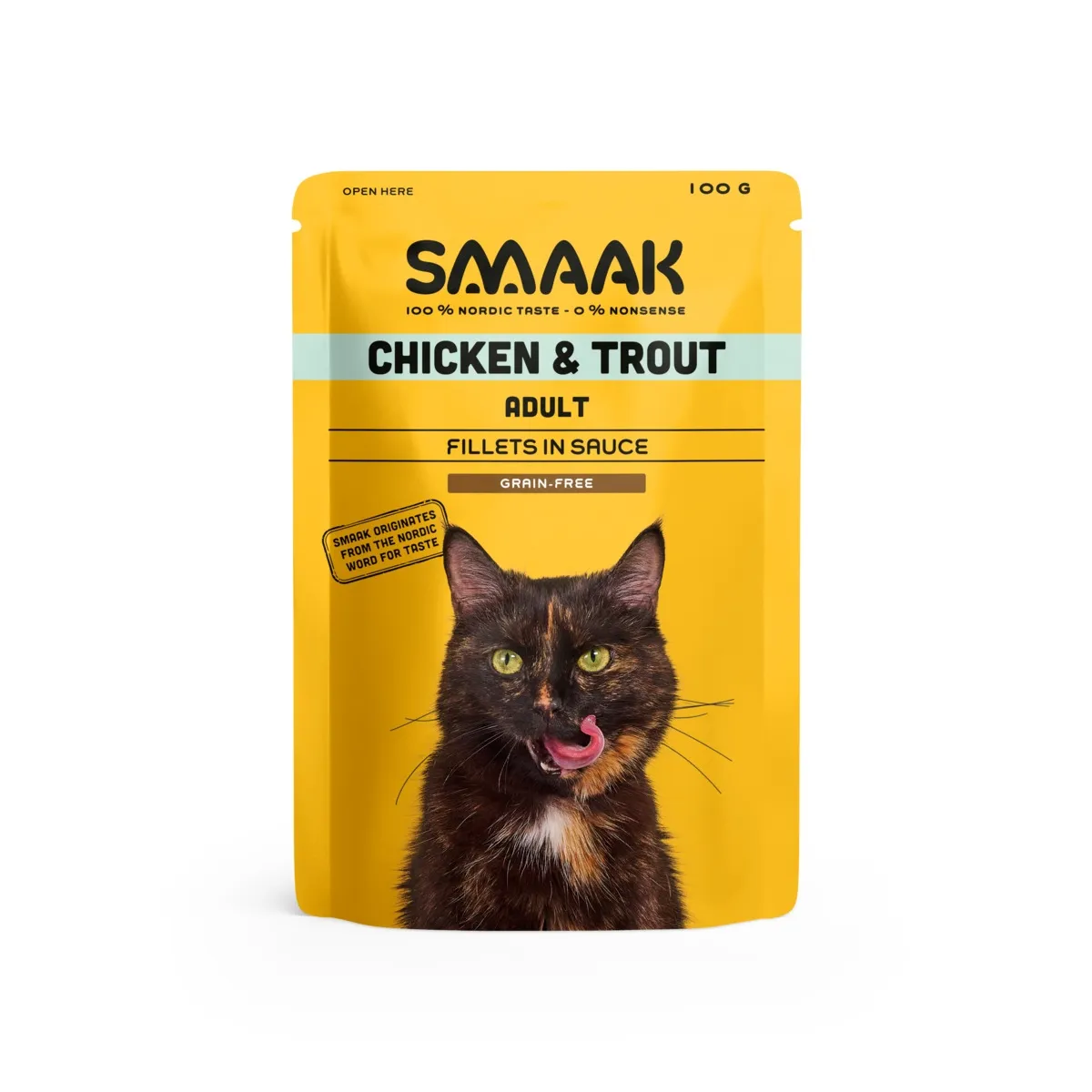 SMAAK kassi einekotike, kana/forell, 100 g - Tootepilt