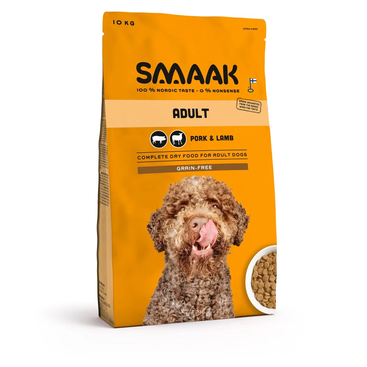 SMAAK koera kuivtoit, siga/lammas, teraviljavaba, 10 kg - Tootepilt
