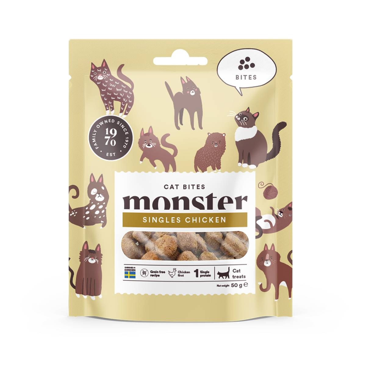 Monster Cat kassi maius, kana, 50 g - Tootepilt
