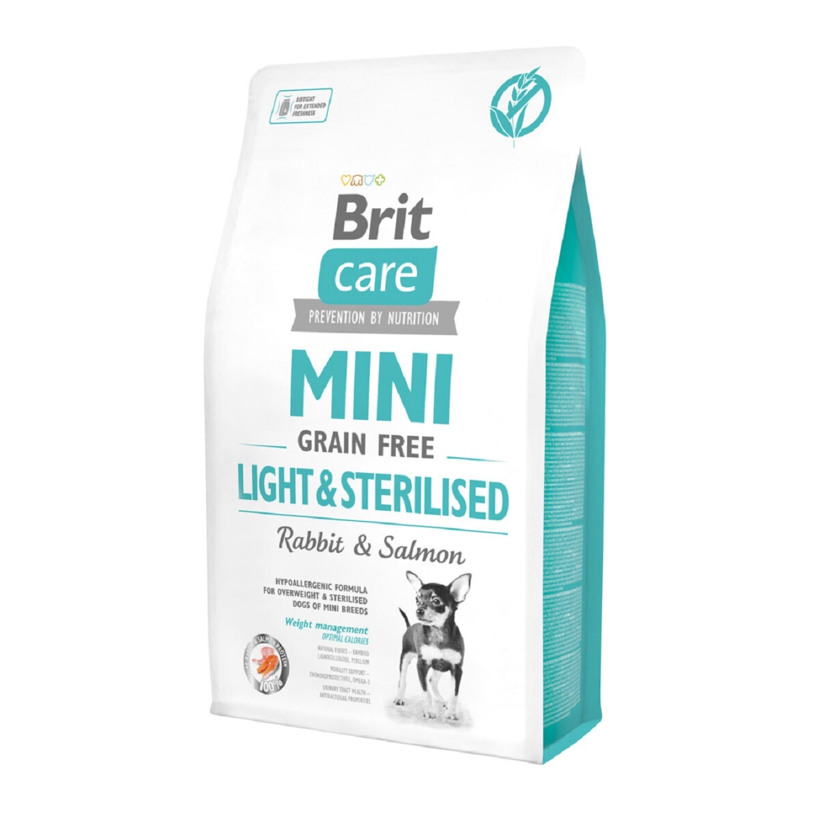 Brit Care Mini Light & Sterilised koera kuivtoit, 2 kg - Tootepilt