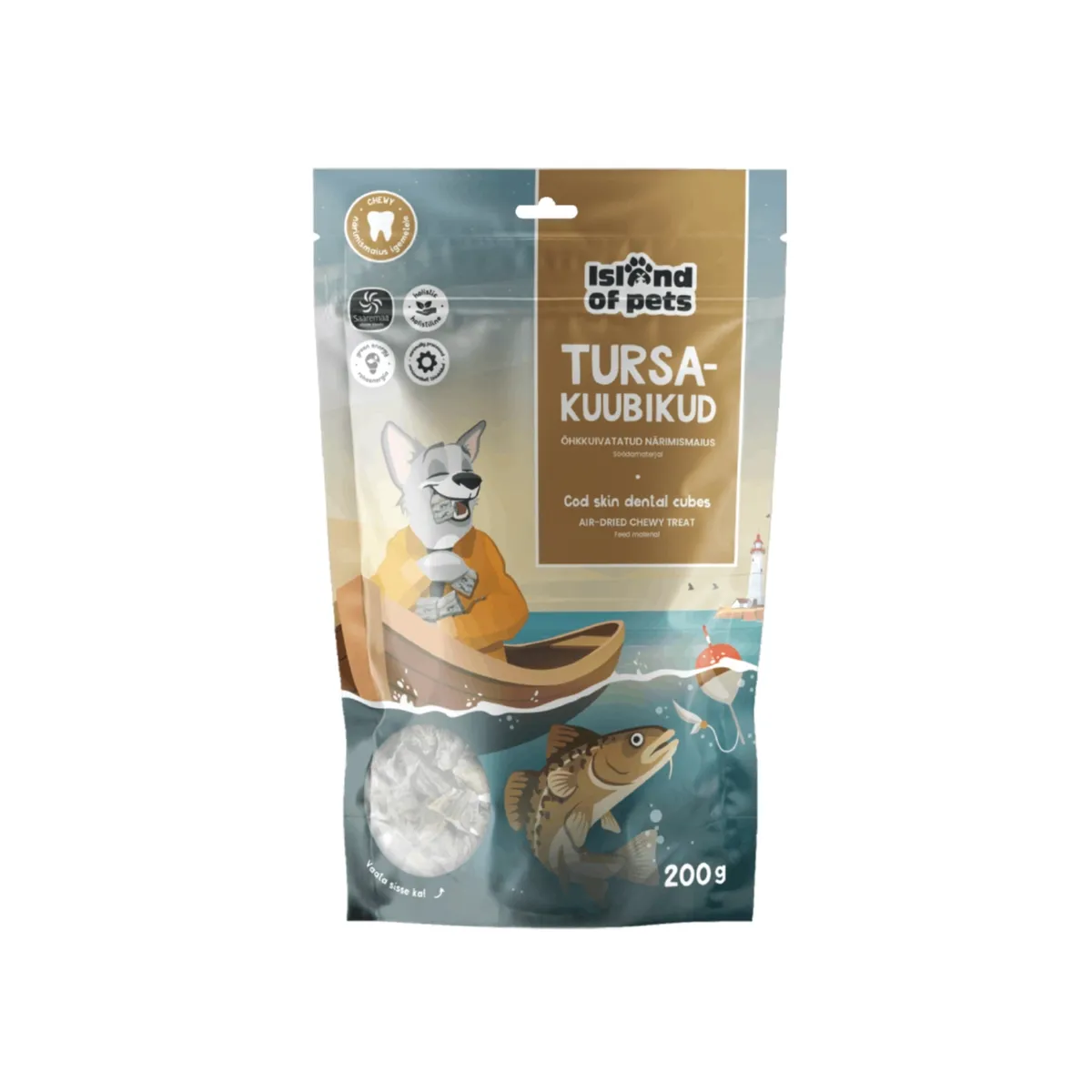 Island of Pets maius tursakuubikud, 200 g - Tootepilt