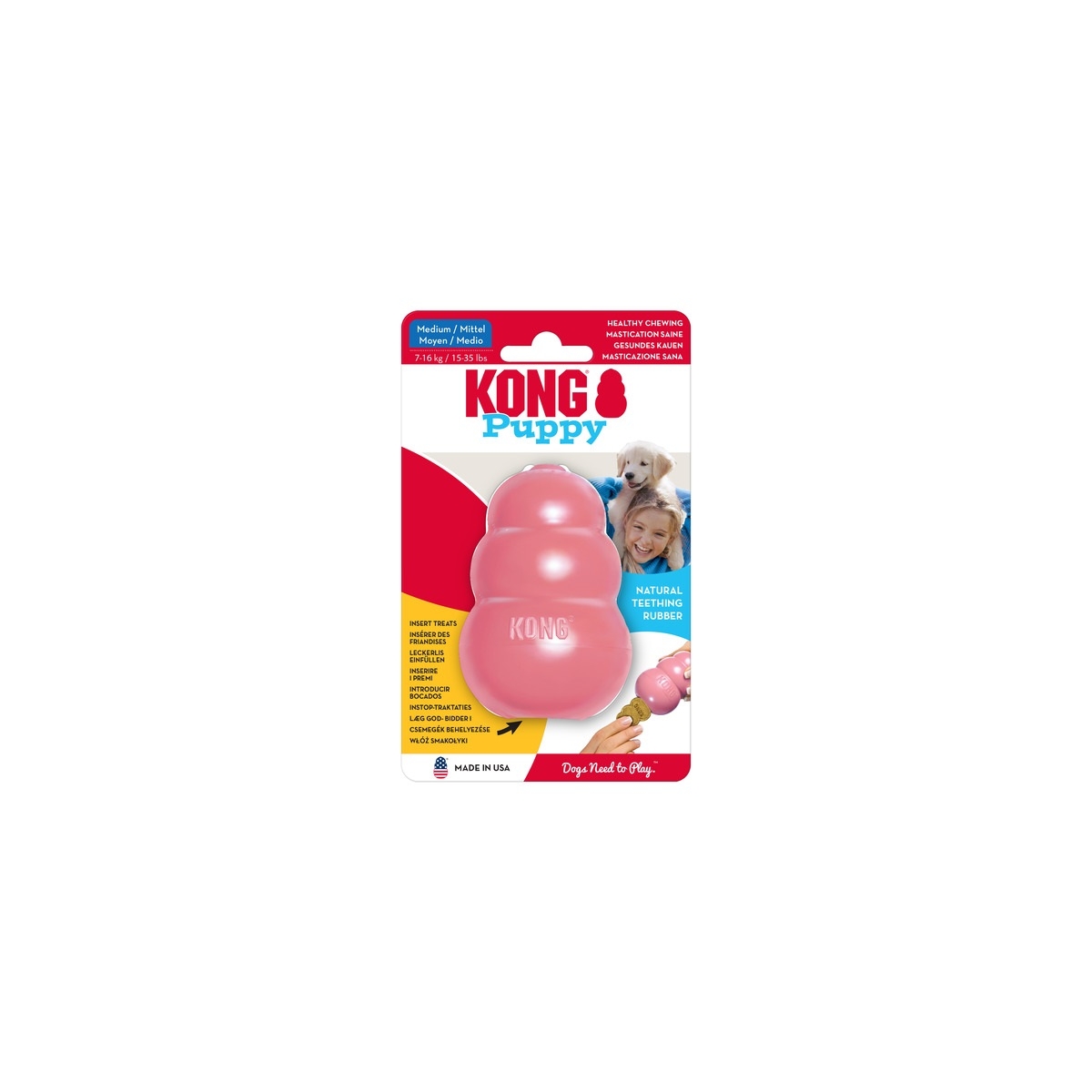 Kong Puppy täidetav mänguasi kutsikale, M