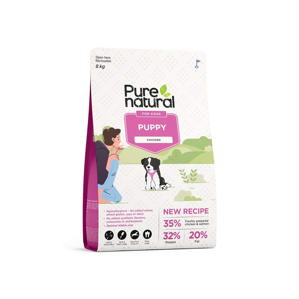 Purenatural kutsika kuivtoit, 8 kg - Tootepilt 1