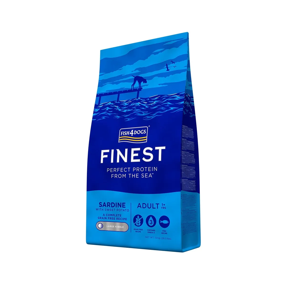 Fish4Dogs Large kuivtoit koertele sardiiniga 12 kg - Tootepilt 1