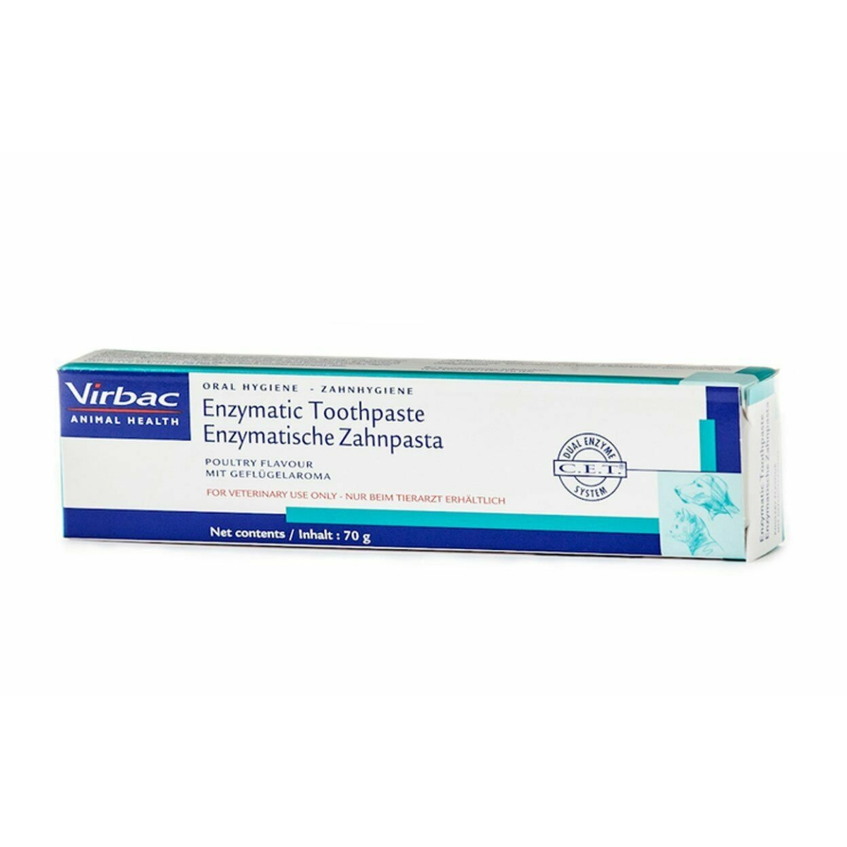 Virbac C.E.T ensümaatiline hambapasta koertele ja kassidele 70 g