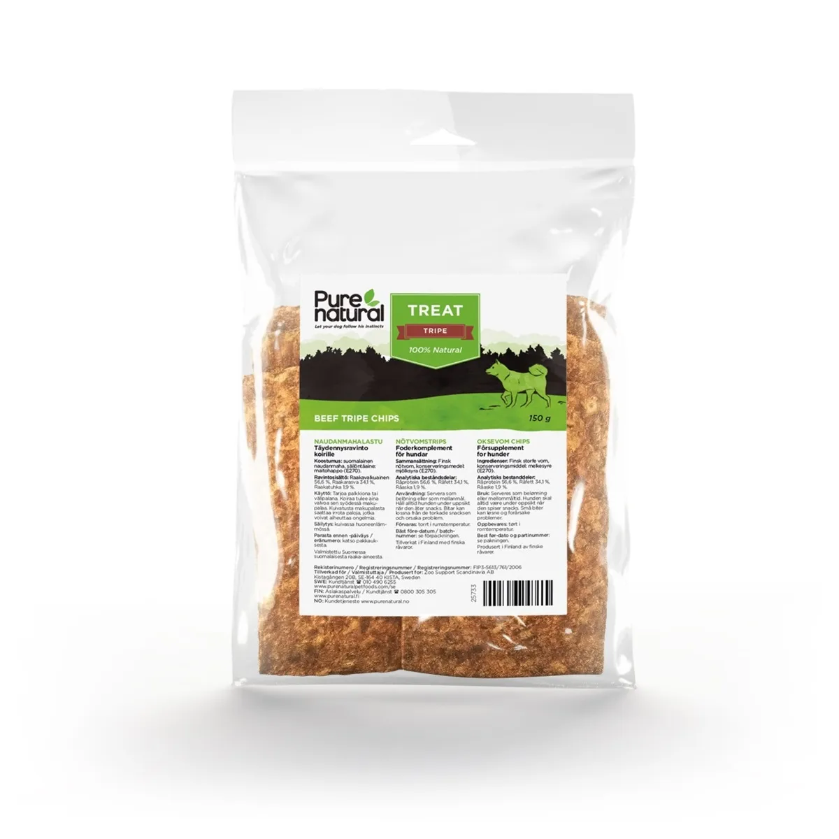Purenatural koera maius, veise magu, 150 g - Tootepilt