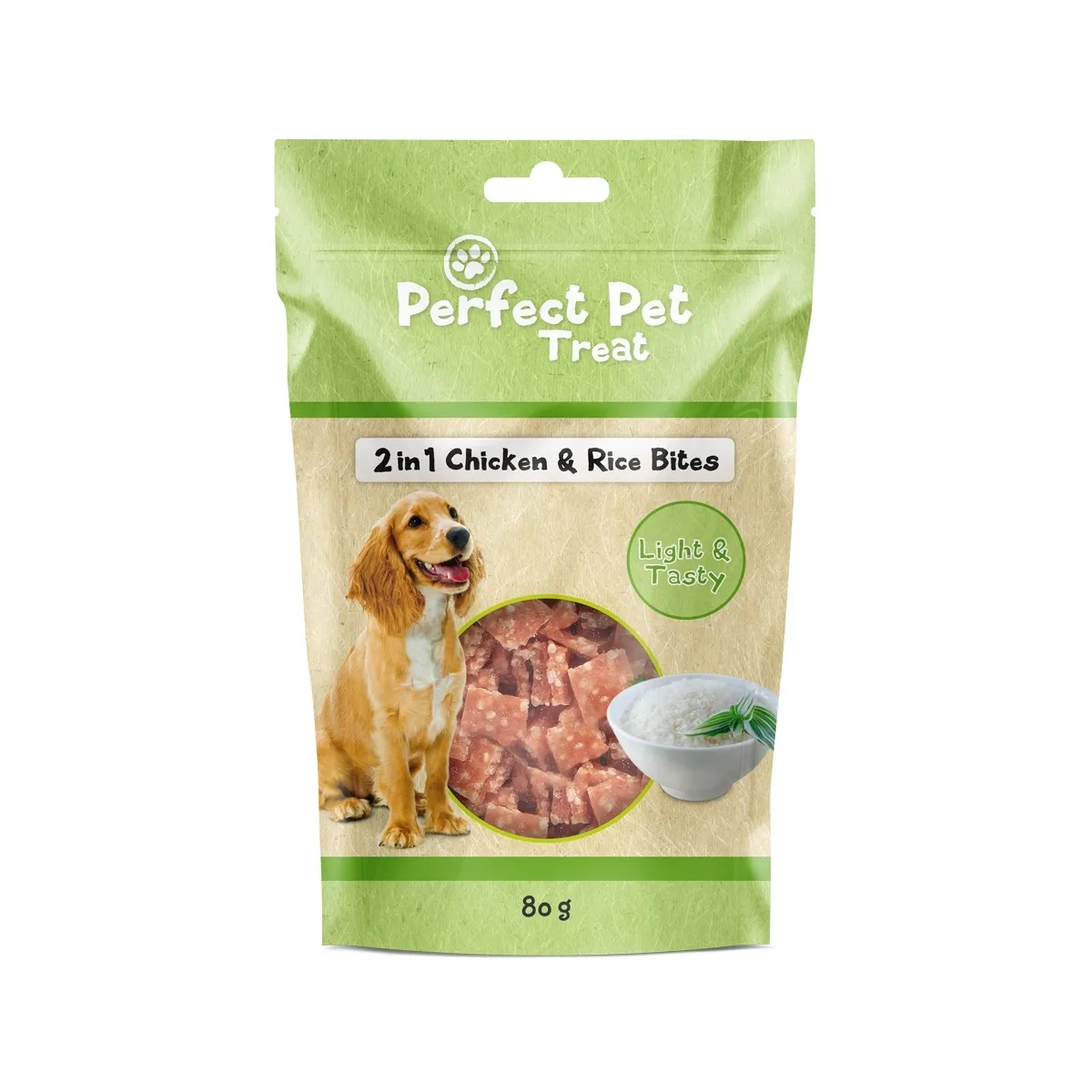Perfect Pet 2IN1 koera maius, kana/riis, 80 g - Tootepilt