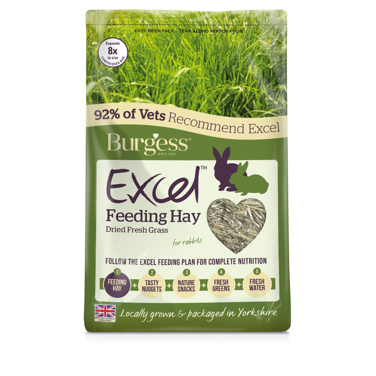 Burgess Excel hein Dried Fresh Grass 1 kg