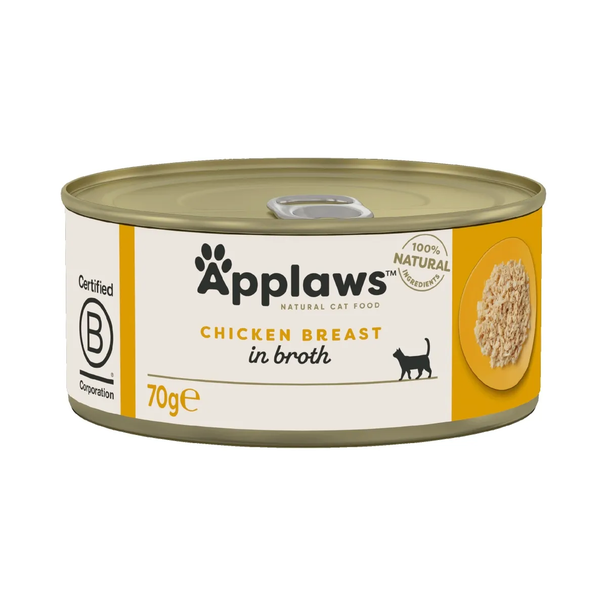 Applaws konserv kassidele, kanaga 70 g - Tootepilt 1