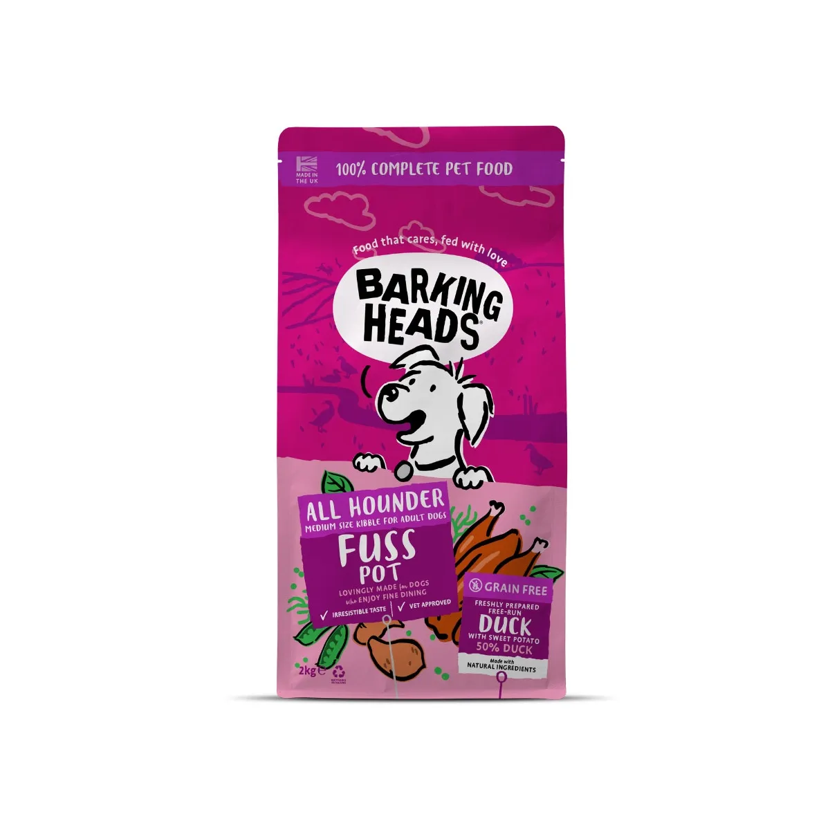 Barking Heads Doggylicious Duck koeratoit 2 kg - Tootepilt 1