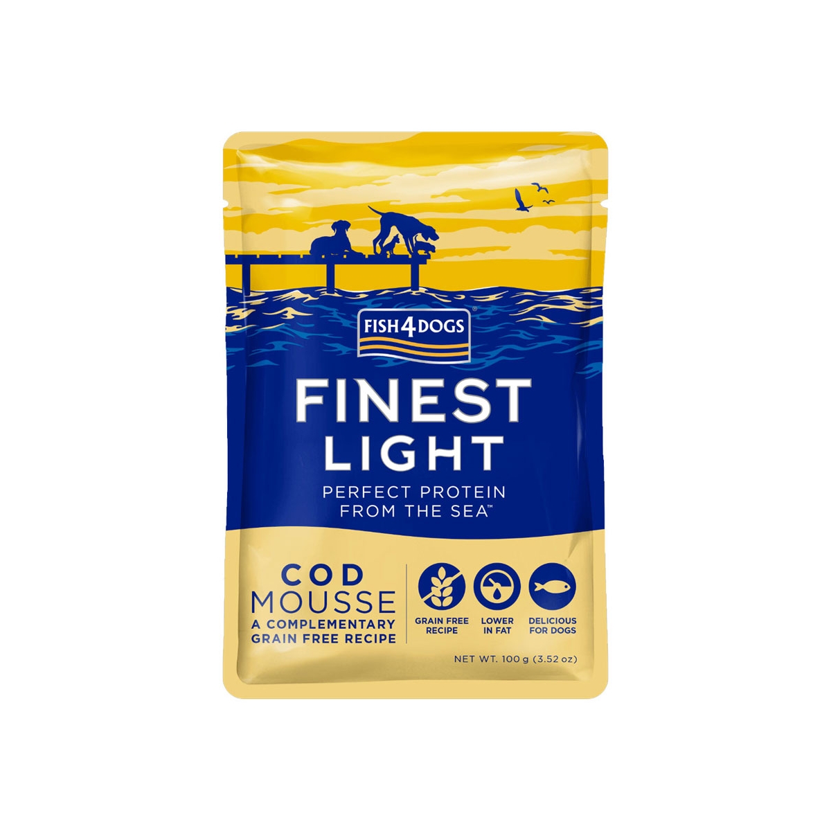 Fish4Dogs Finest Mousse einekotke koertele, tursaga 100 g - Tootepilt