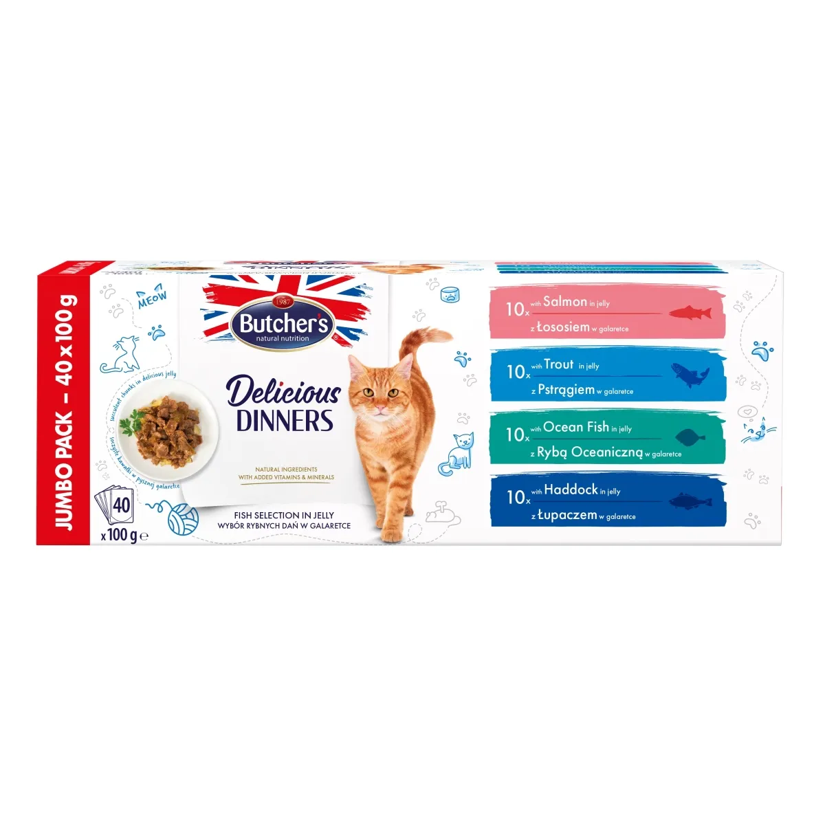 Butcher's kassi einekotike Delicious Dinner Jumbo pakk 100g x 40tk - Tootepilt