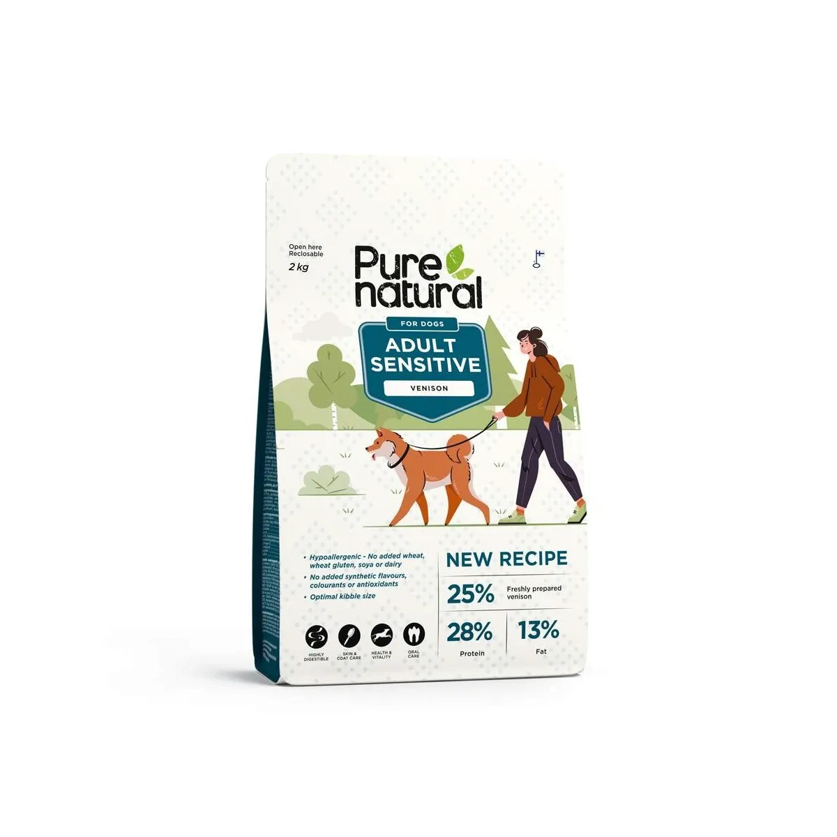Purenatural Sensitive koera kuivtoit, hirv, 2 kg - Tootepilt 1