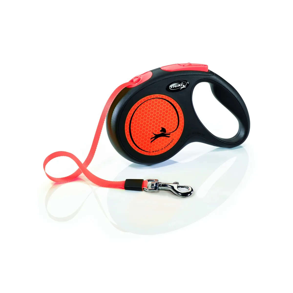 Flexi Neon lintrihm M 5 m, oranž - Tootepilt