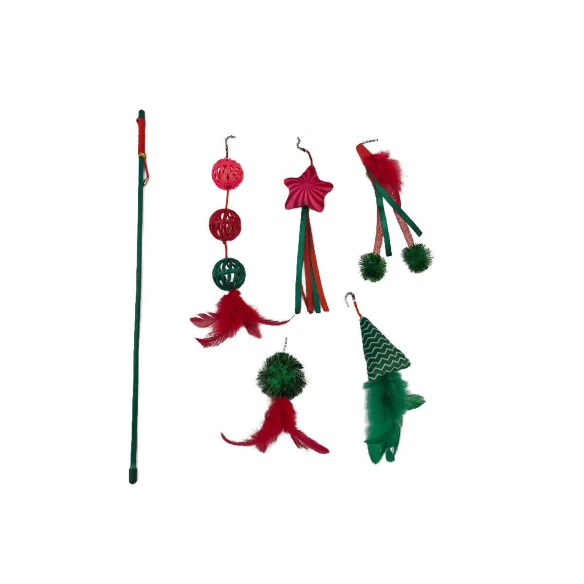 Meow & Me kassi mänguasjade komplekt, Happy Holidays 5in1 Teaser - Tootepilt