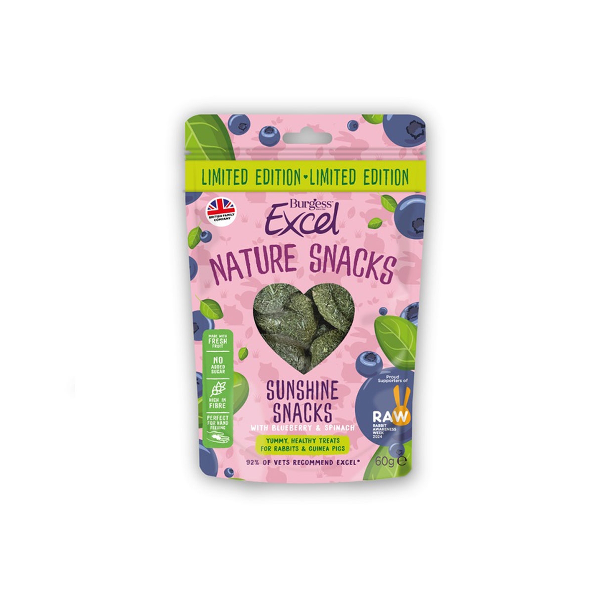 Burgess Excel Sunshine maius väikeloomadele, 60g - Tootepilt