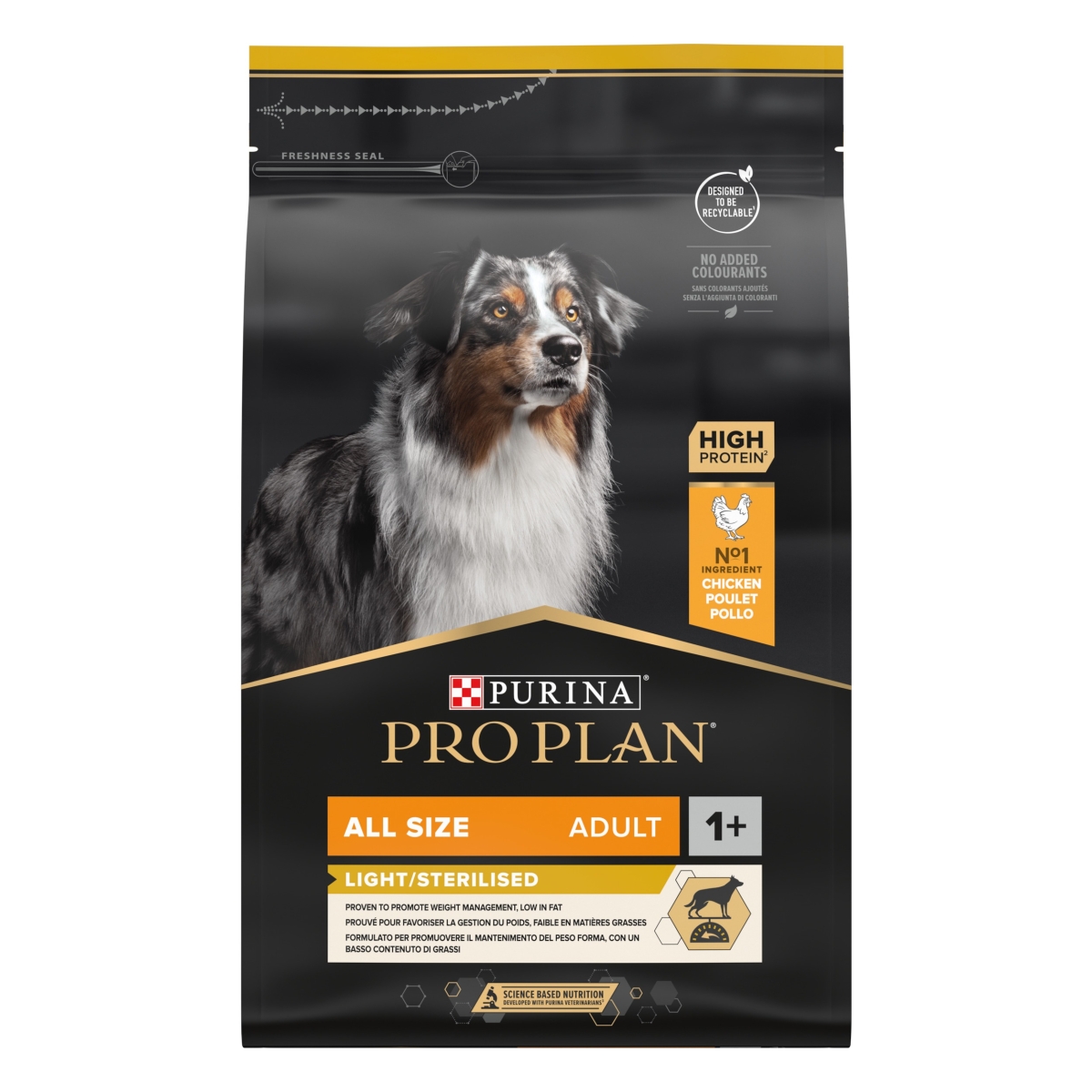 Purina PRO PLAN All sizes Adult Light with OPTIWEIGHT®, 3kg