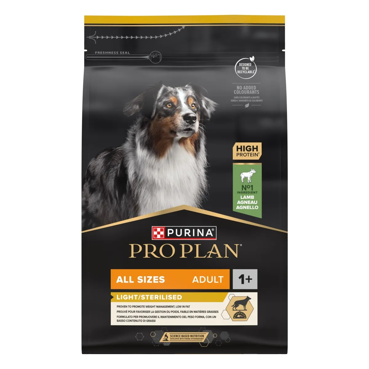 Purina PRO PLAN All sizes Adult Light with OPTIWEIGHT®, 3kg - Tootepilt