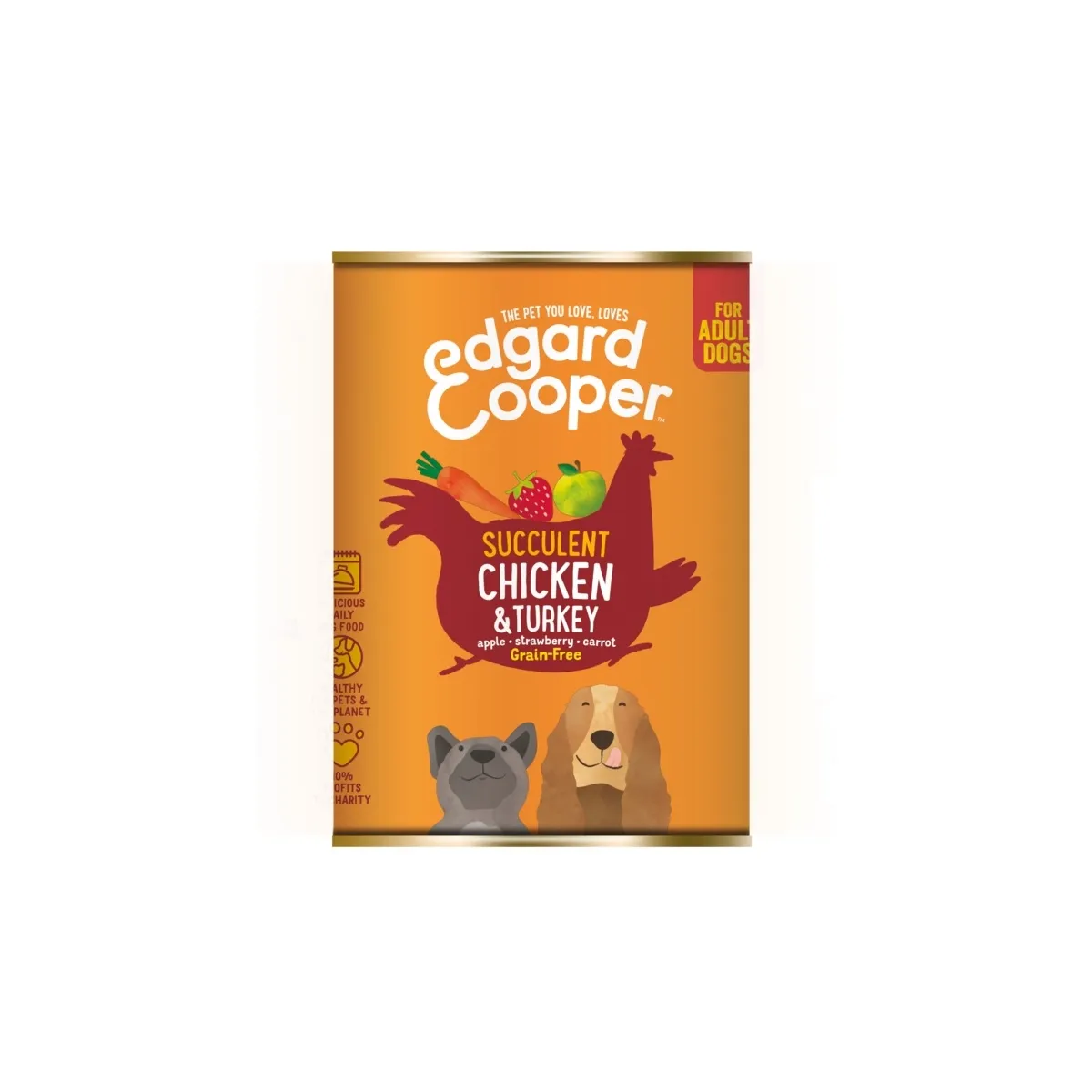 Edgard Cooper koerakonserv, kana/kalkun, 400 g - Tootepilt