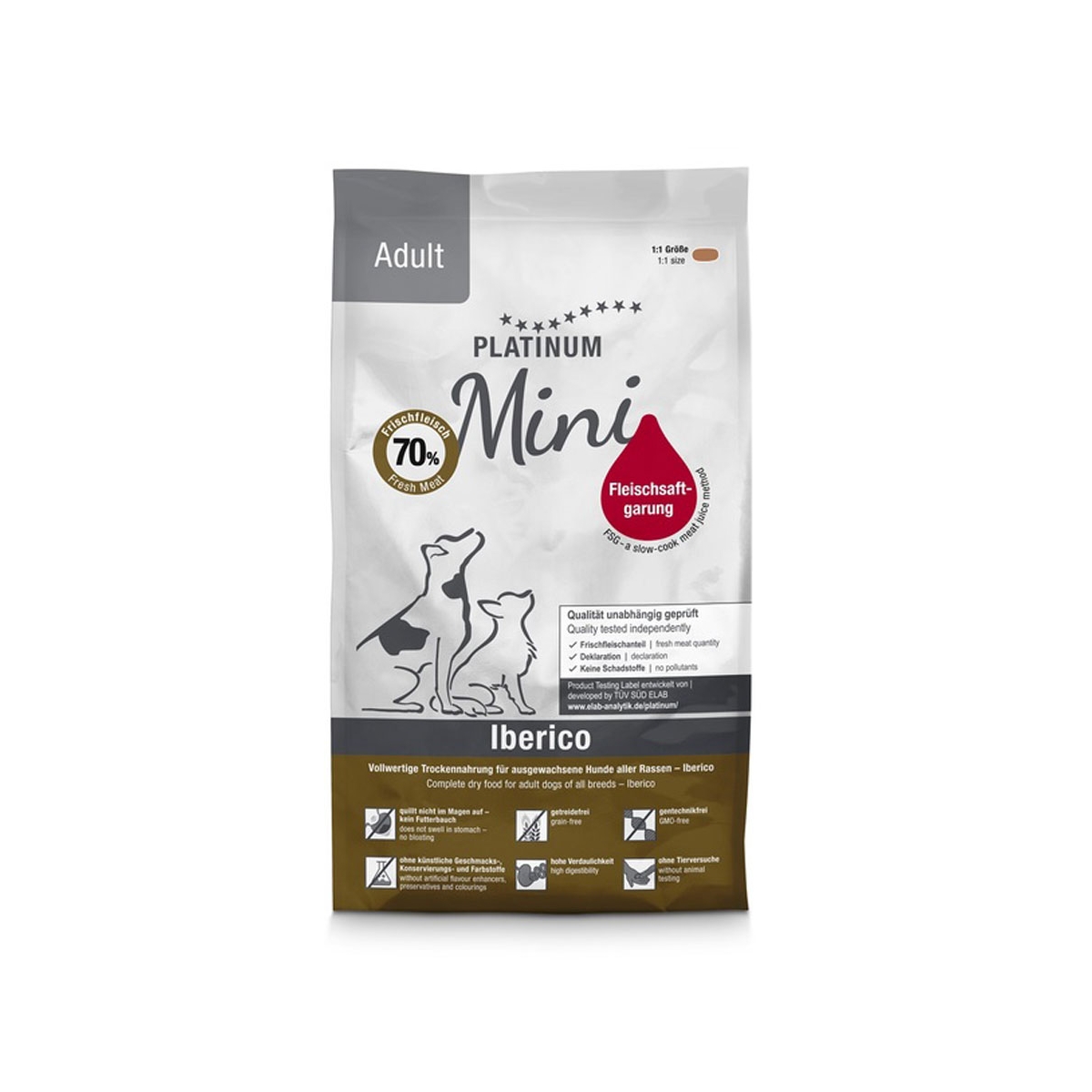 Platinum koera täissööt Adult Mini iberico 900 g - Tootepilt 1