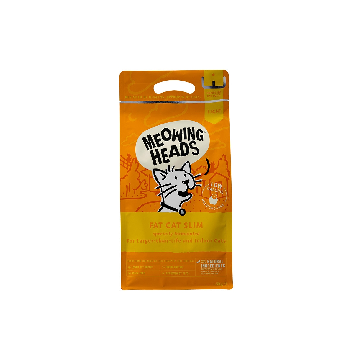 Meowing Heads kassitoit Fat Cat Slim, 1,5 kg