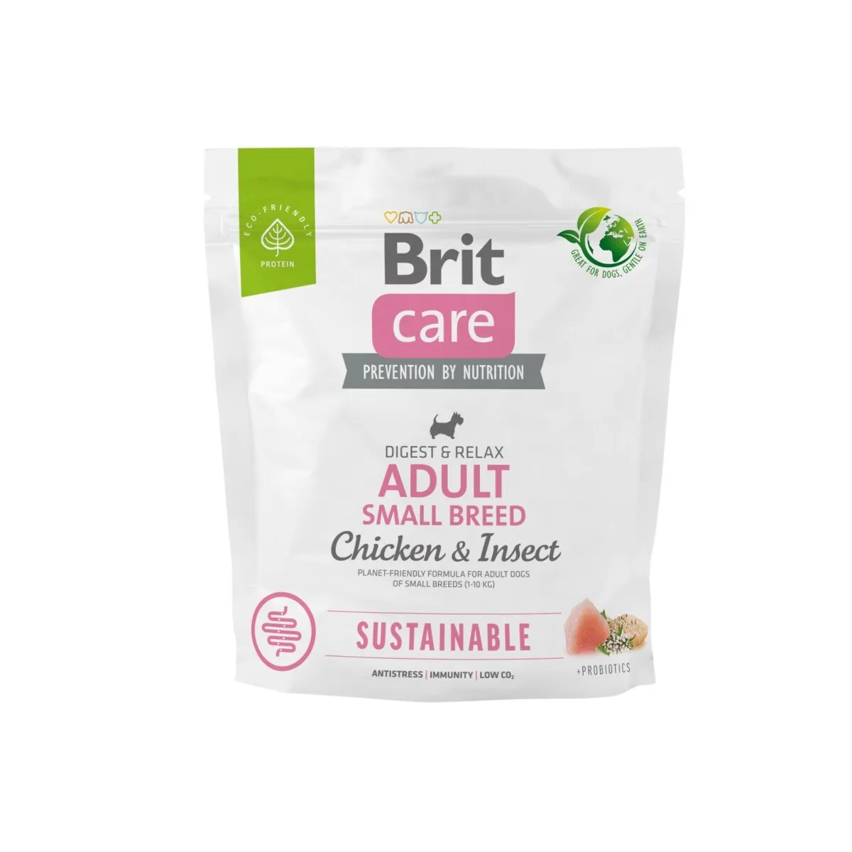 Brit Care kuivtoit väikest tõugu koertele, kana/putukavalk, 1 kg - Tootepilt