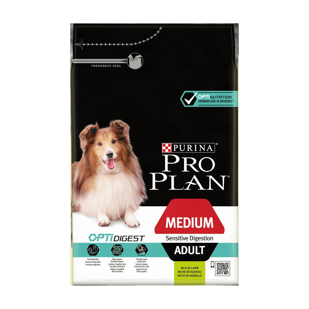 Purina PRO PLAN Medium Adult Sensitive Digestion with OPTIDIGEST®, 3kg