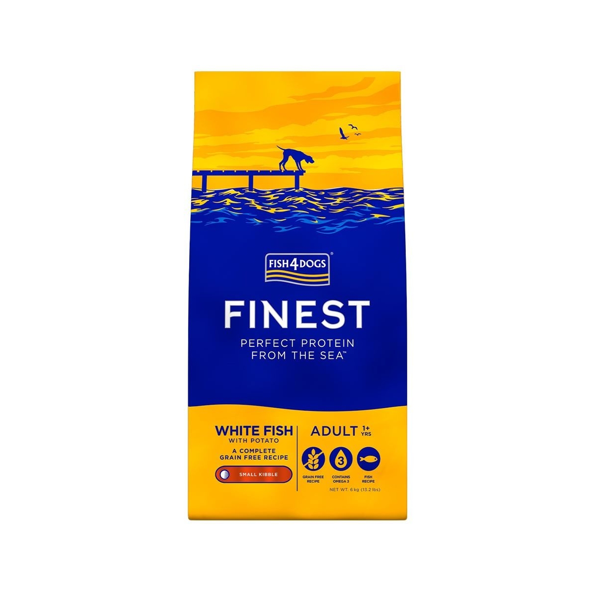 Fish4Dogs Small kuivtoit koertele valge kalaga 1,5 kg - Tootepilt 1