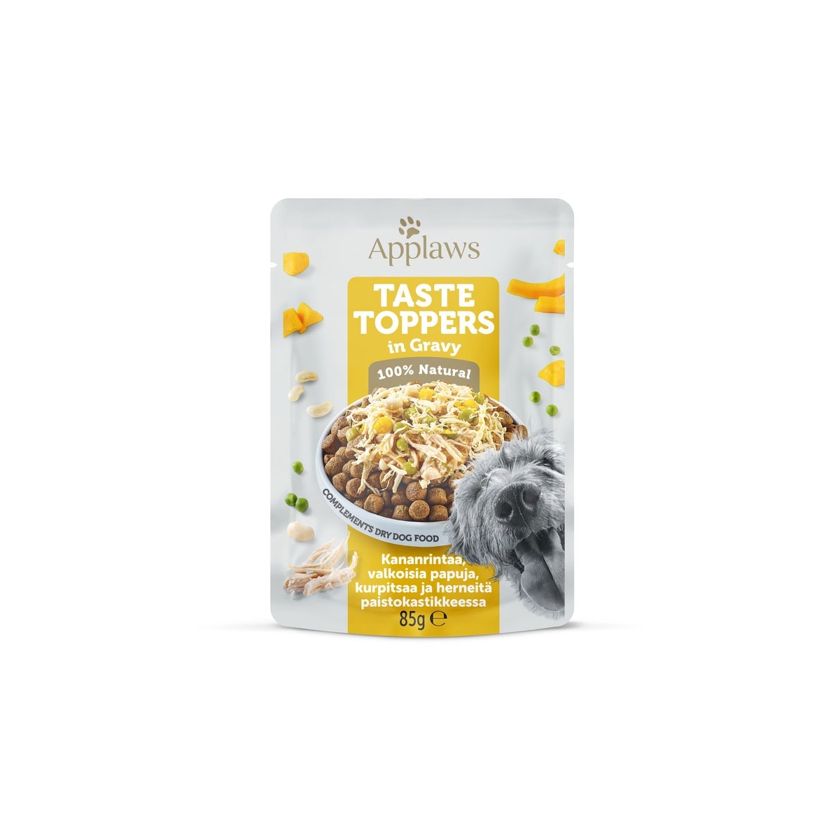 Applaws Taste Toppers einekotike koertele kana ja köögiviljadega, 85g