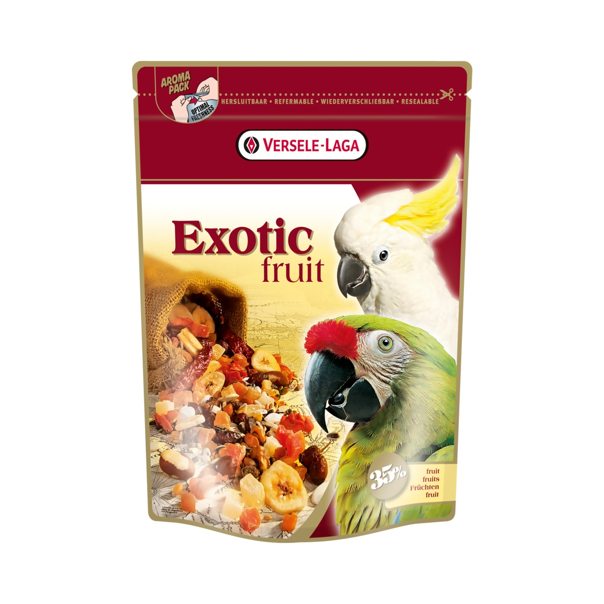 Versele-Laga Prestige Exotic Fruit lindude täistoit 600 g - Tootepilt