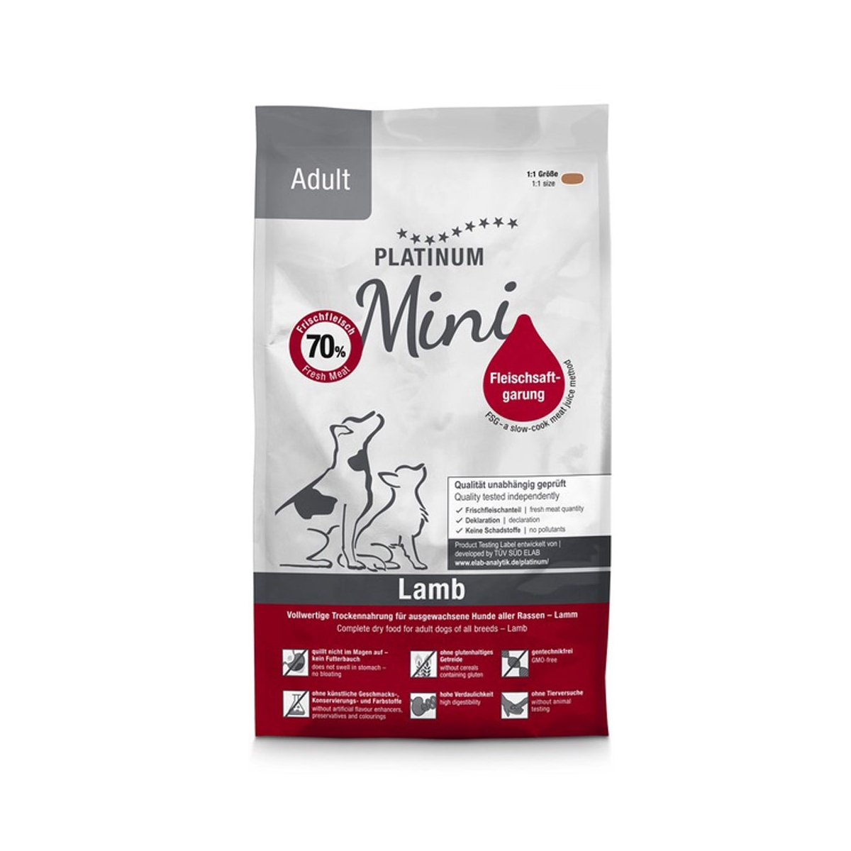Platinum koera täissööt Adult Mini lambaga 900 g - Tootepilt 1