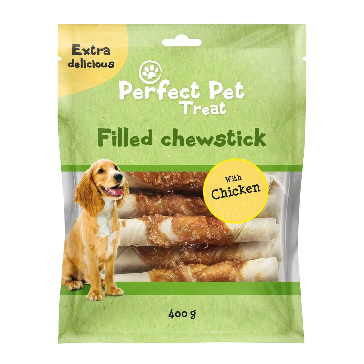 Perfect Pet Filled Wrap koera närimispulk, kana, 400 g - Tootepilt