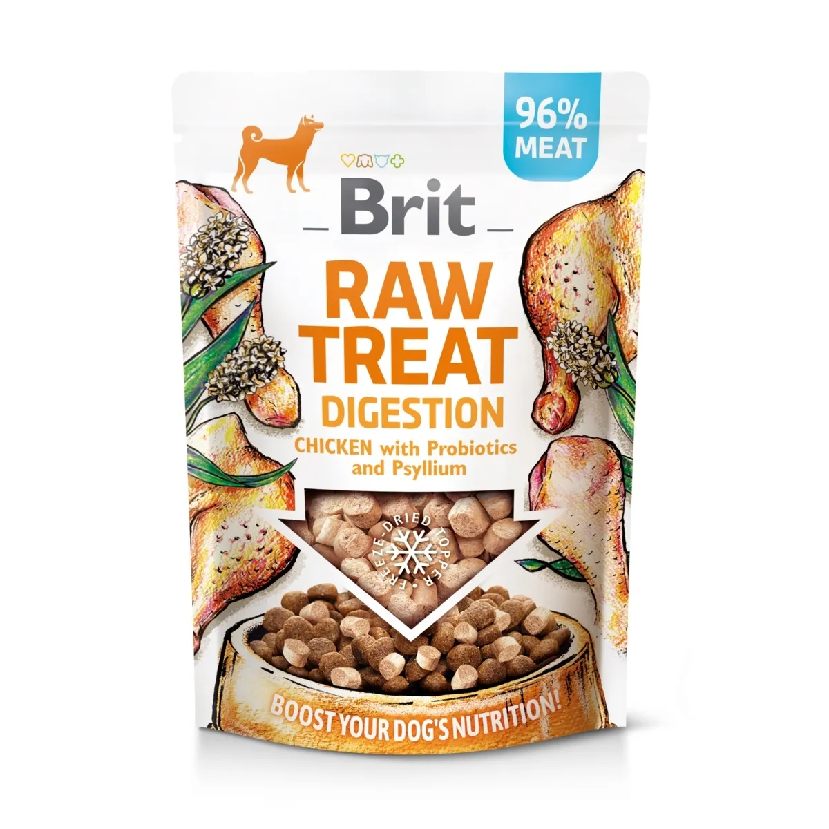 Brit Care Digestion külmkuivatatud maius koerale, kana/siga, 40 g - Tootepilt
