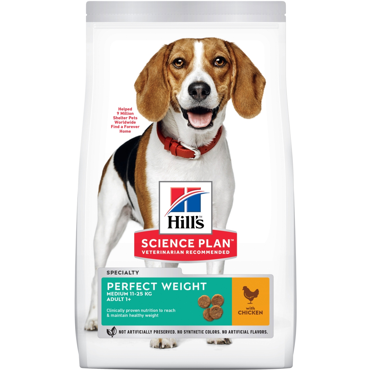 Hill's Science Plan Weight koeratoit kanaga keskmisele koerale 2kg - Tootepilt