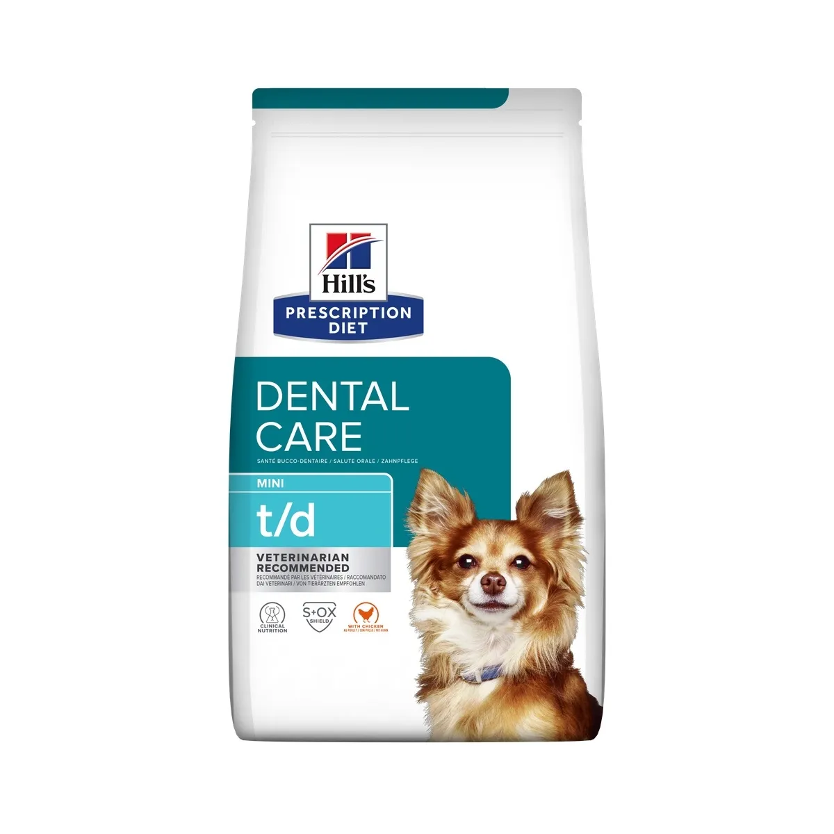 Hill's Prescription Diet t/d Mini koeratoit kanaga 3kg - Tootepilt