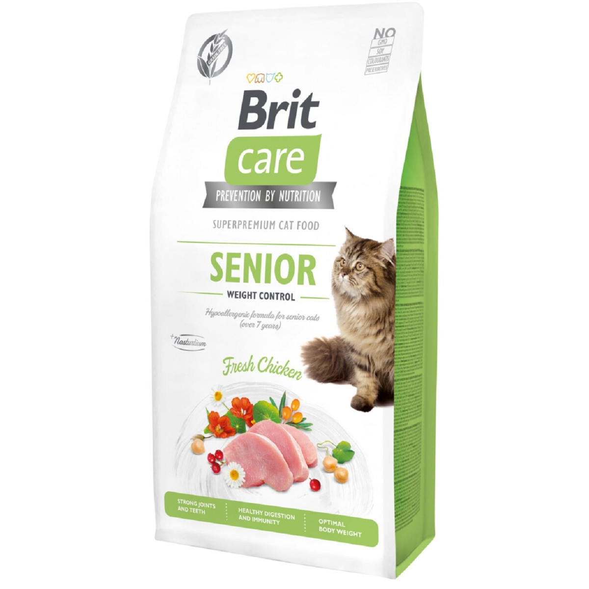 Brit Care Senior Weight Control kassi kuivtoit, 400 g - Tootepilt