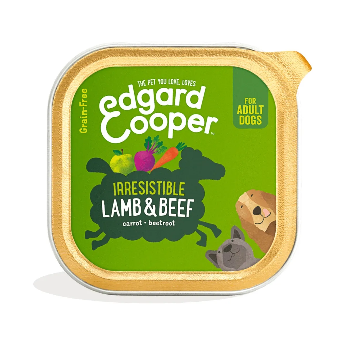 Edgard Cooper konserv koerale lamba-ja veiselihaga, 300 g - Tootepilt