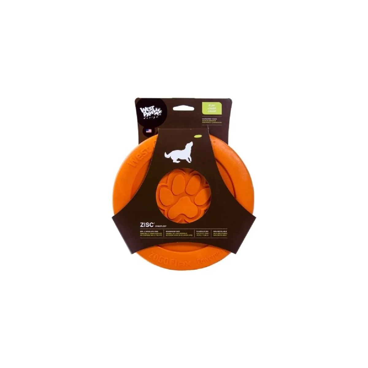 West Paw Zisc kummist mänguasi koertele 21,6 cm, oranž - Tootepilt