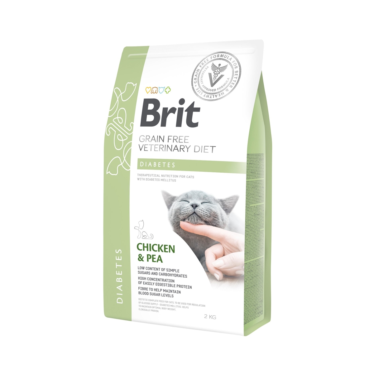 Brit GF Diabetes erisööt kassidele 2 kg - Tootepilt