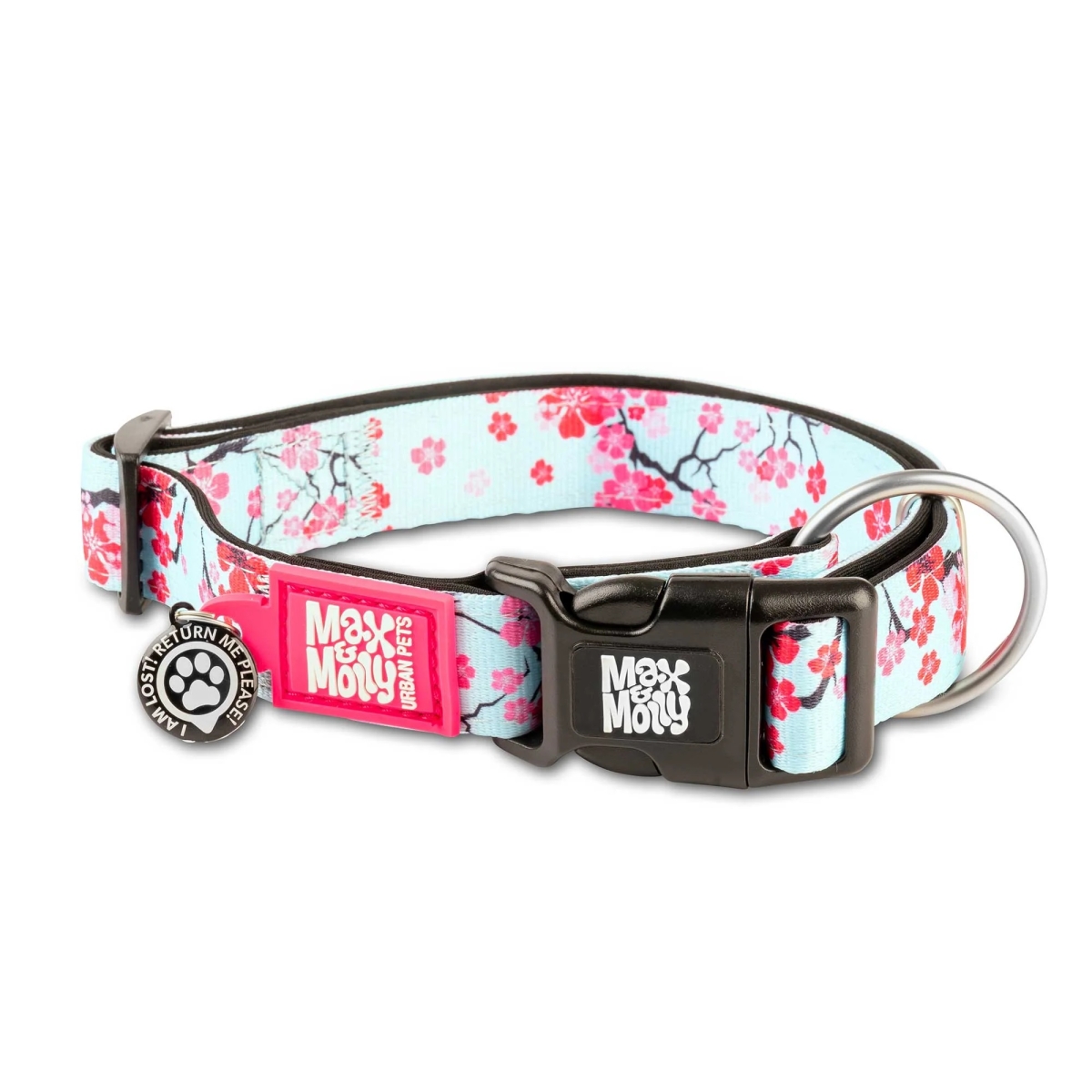 Max&Molly koera kaelarihm Smart ID Cherry Bloom S, 28-45cm - Tootepilt