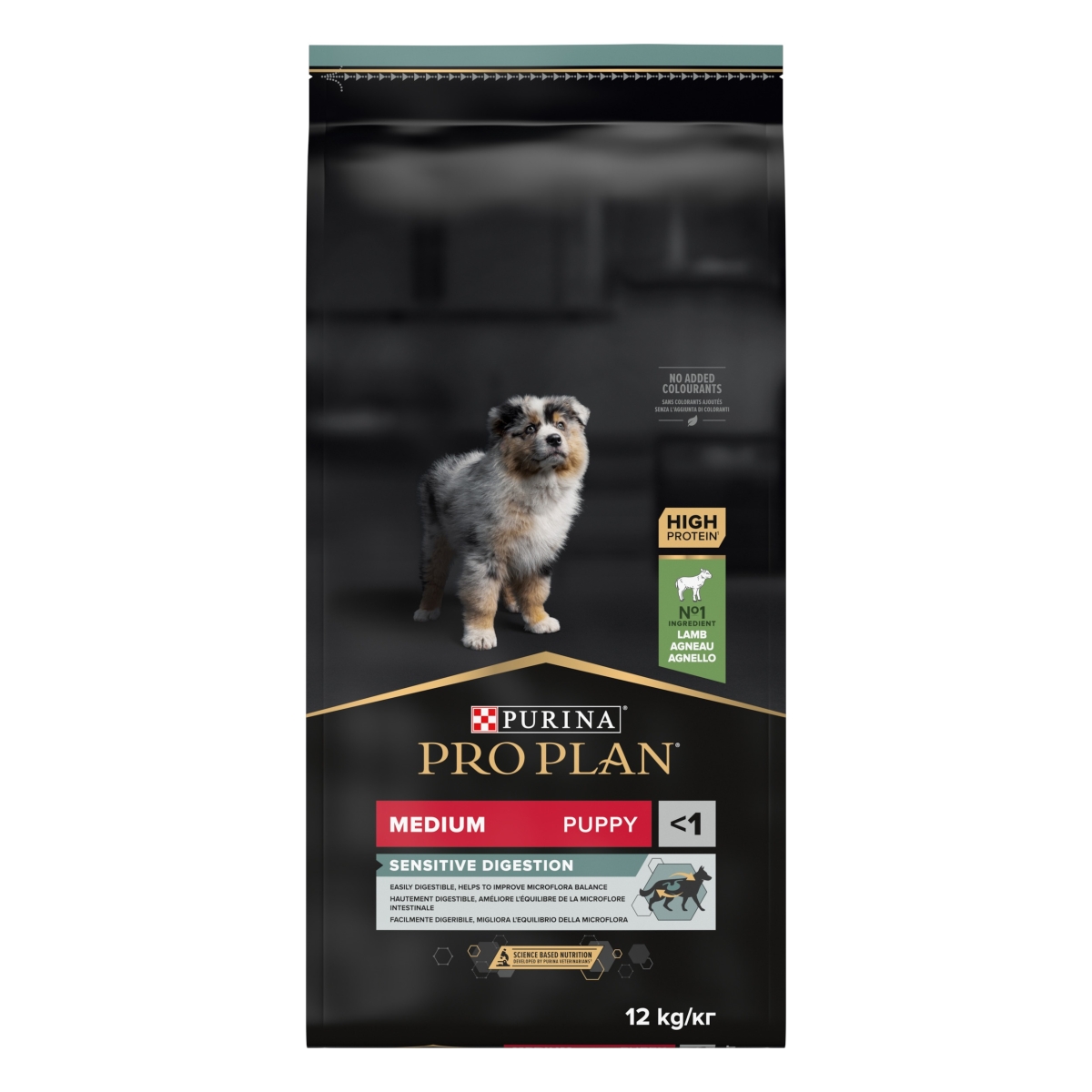 Purina PRO PLAN Medium Puppy Sensitive Digest with OPTIDIGEST®, 12kg