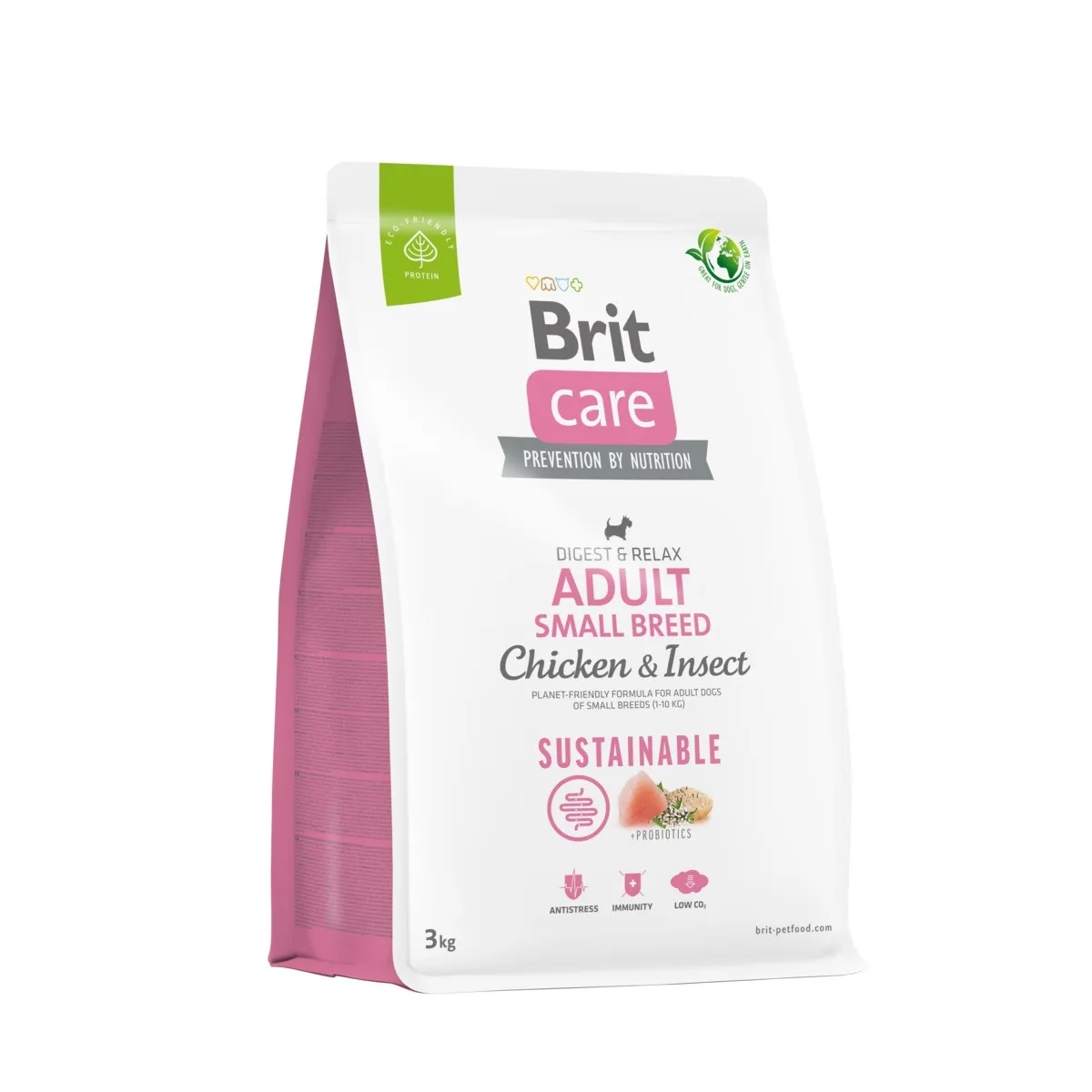 Brit Care kuivtoit väikest tõugu koertele, kana/putukavalk, 3 kg - Tootepilt