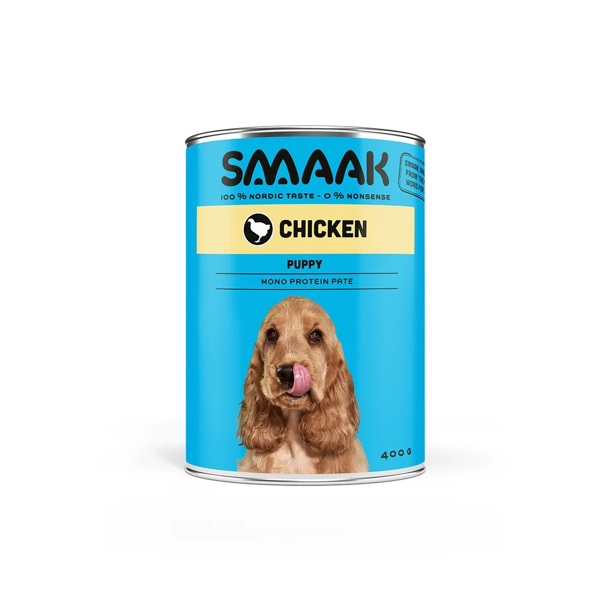SMAAK kutsikakonserv, kana/riis, 400 g - Tootepilt