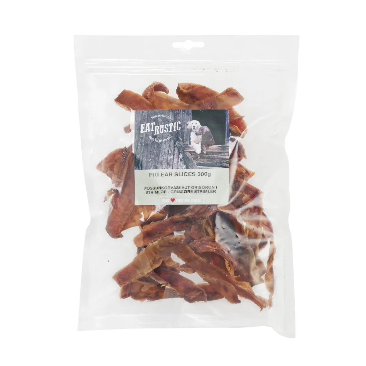 Eat Rustic koera maius, seakõrva ribad, 300 g - Tootepilt