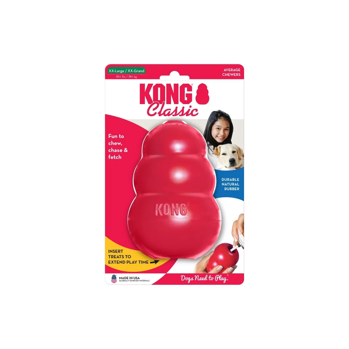 KONG Classic täidetav mänguasi, XXL, punane - Tootepilt 1